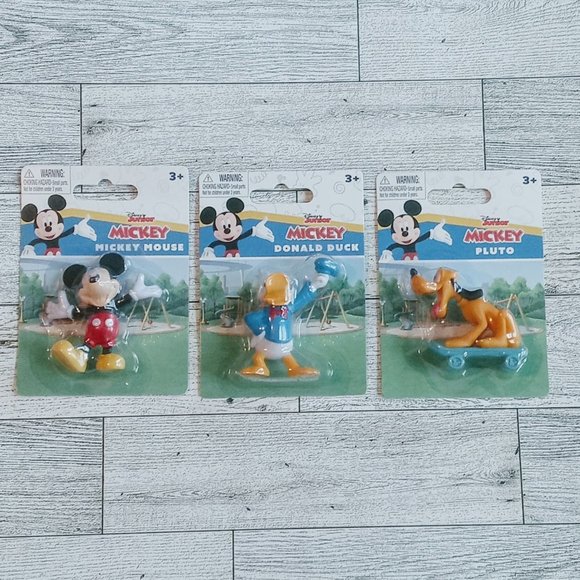 Disney Junior Mickey Mouse Funhouse Collectible Mini Action Figures New Set of 3 - Picture 1 of 1